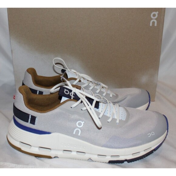 ON CLOUD WOMEN'S CLOUDNOVA FOAM RUNNING ATHLETIC SNEAKERS‎ SILVER/HEATHER NEW - Picture 3 of 8